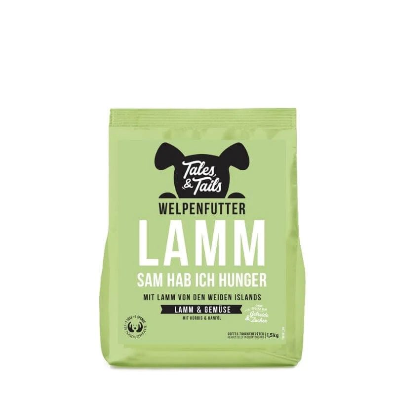 "LAMMsam hab ich Hunger" - Softes Trockenfutter für Welpen mit Lamm - PUPPYROPE MANUFAKTUR®
